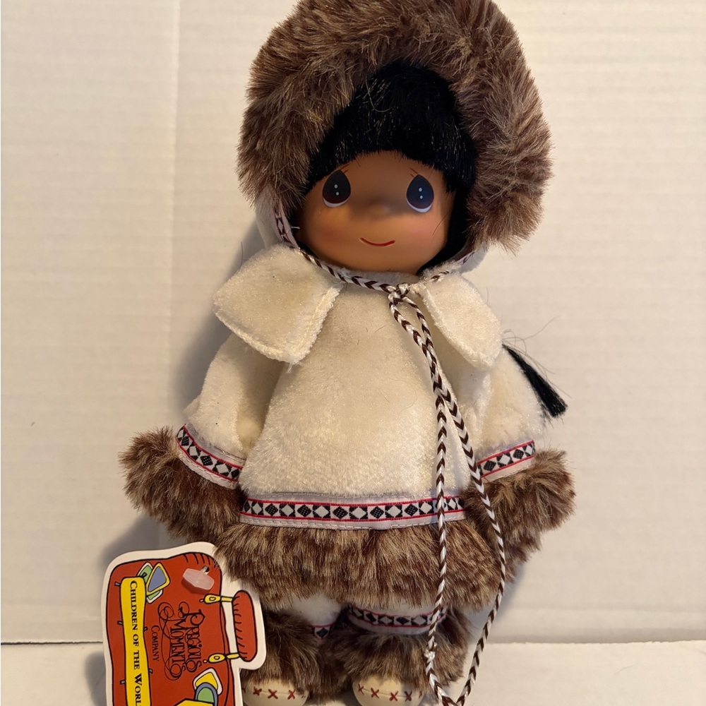 Precious Moments Children of the World Doll with Brown Fur